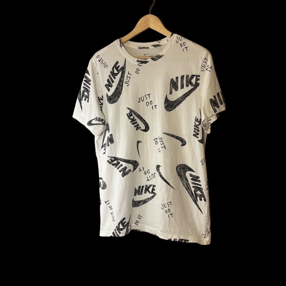 NIKE AOP JDI T SHIRT DJ6074-100 Men’s Unisex Size Large